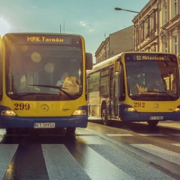 Autobus Mercedes CITO - sesja na ulicach Tarnowa